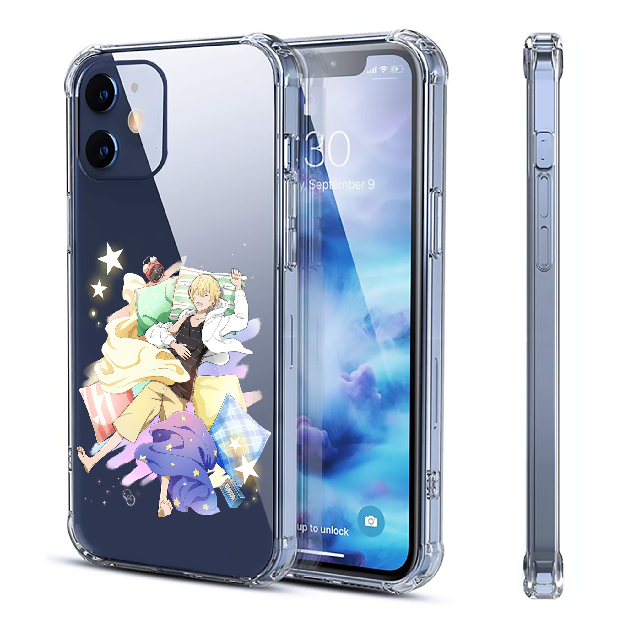 （画像用） 文豪ストレイドッグス Bungo Stray Dogs 【iPhone 12シリーズ対応】透明スマホケース（クリアソフトケース）